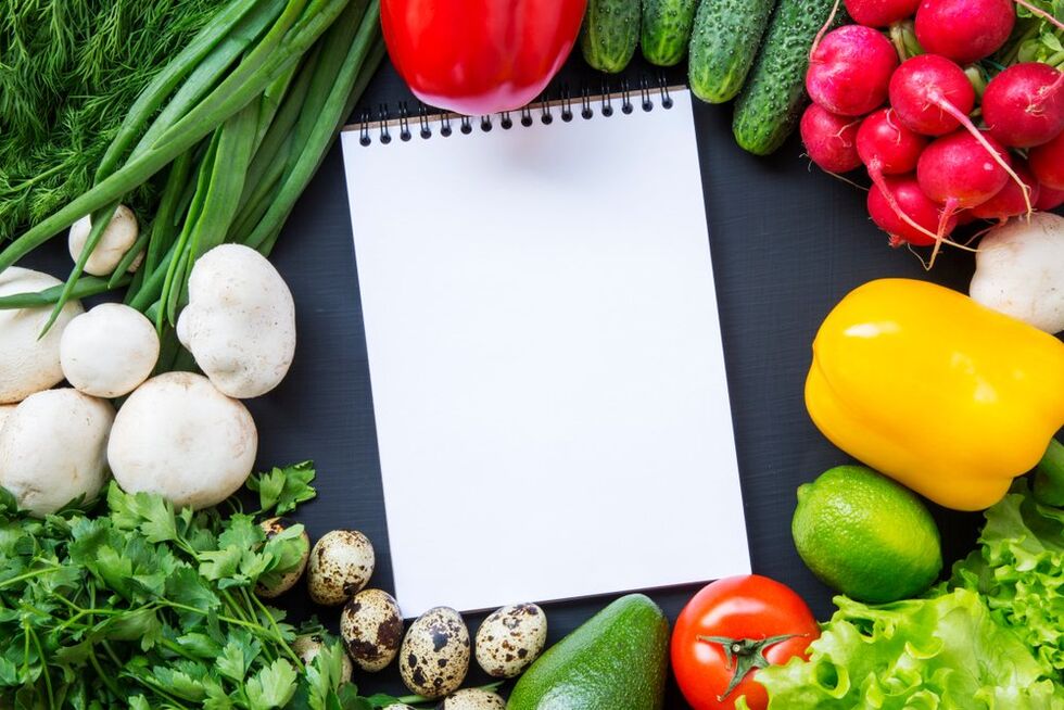 dārzeņu un pārtikas dienasgrāmata svara zaudēšanai